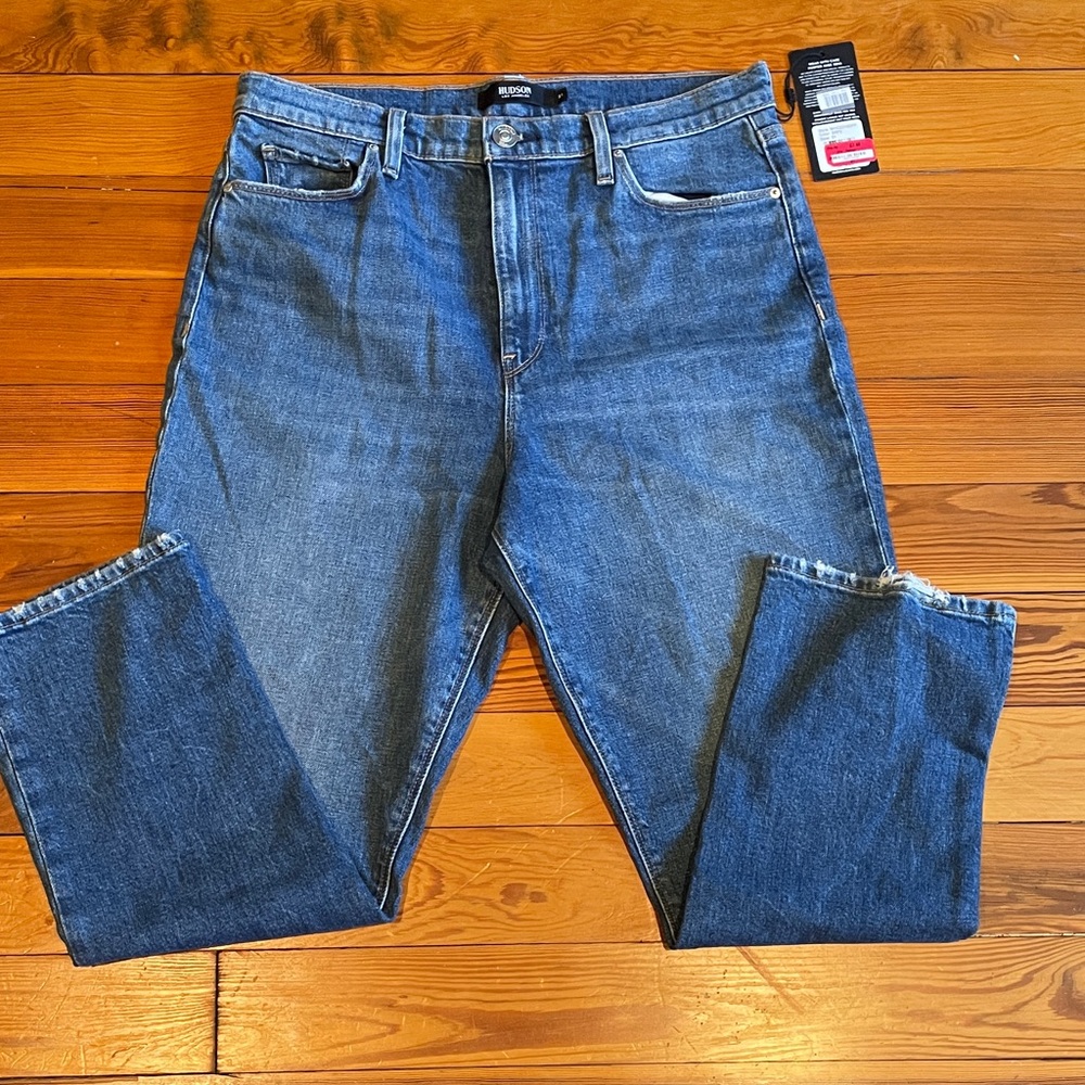 Hudson Holly High Rise Straight Crop Jeans Size 31 Brand New with Tags
